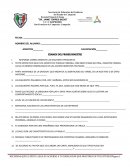 EXAMEN DEL PRIMER BIMESTRE ESPANOL