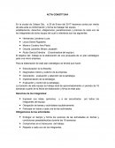 Acta de conformación del equipo