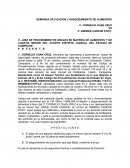 DEMANDA DE FIJACION Y ASEGURAMIENTO DE ALIMENTOS