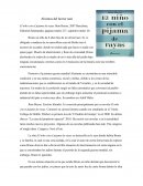 Reseña del niño con la pijama de rayas