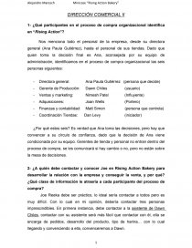 Dirección Comercial ¿Qué participantes en el proceso de compra organizacional identifica en “Rising Action”?. Página 1