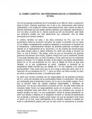 EL CAMBIO CLIMÁTICO: UNA RESPONSABILIDAD DE LA GENERACIÓN ACTUAL