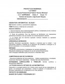 PROYECTO DE ENSEÑANZA “LO TENGO”