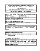 INFORME ACTIVIDADES CONTRATO PRESTACION DE SERVICIOS DE APOYO A LA GESTION
