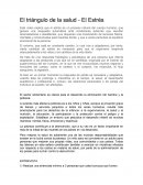 El triángulo de la salud - El Estrés