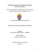 CENTRO DE RECURSOS DE APRENDIZAJE DE EDUCACIÓN A DISTANCIA UNAH/ CRAED EL PROGRESO, YORO