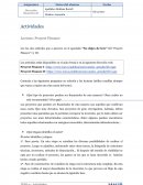 Actividades Lectura: Proyect Finance