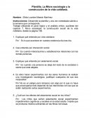 La Micro sociología y la construcción de la vida cotidiana