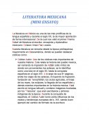 Como se da La literatura mexicana