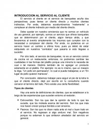 INTRODUCCION AL SERVICIO AL CLIENTE. Página 1