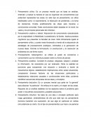 17 tipos de pensamiento