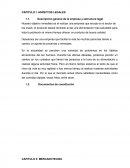 CAPITULO I: ASPECTOS LEGALES CAPITULO II: MERCADOTECNIA