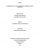 LA ADMINISTRACIÓN Y EL ÉXITO, GARANTES DEL DESARROLLO SOCIAL Y EMPRESARIAL