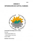 UNIDAD II INTEGRACIÓN DE CAPITAL HUMANO