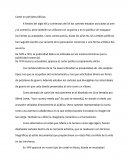 Cartel en tiempos bélicos