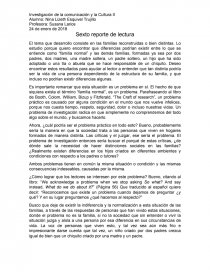 Sexto reporte de lectura. Página 1