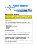 Plan de negocios. Definición de Objetivos