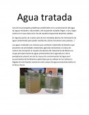 Agua tratada