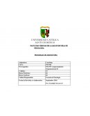 FACULTAD CIENCIAS DE LA SALUD ESCUELA DE PSICOLOGIA. PROGRAMA DE ASIGNATURA