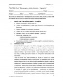 PRACTICA #3 y 4 “Microscopia y células Animales y Vegetales”