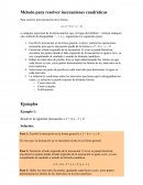 Inecuaciones Método para resolver inecuaciones cuadráticas