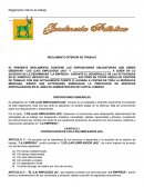 Reglamento interior de traajo