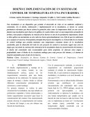 DISEÑO E IMPLEMENTACIÓN DE UN SISTEMA DE CONTROL DE TEMPERATURA EN UNA INCUBADORA