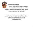 ¿Debe de prohibirse el uso de animales en espectáculos para el entretenimiento?
