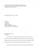 INFORME SOBRE: EL ROL DE TUTOR