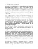 LA GENÉTICA DE LA CONDUCTA