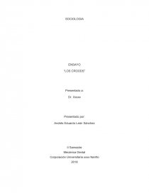 SOCIOLOGIA ENSAYO “LOS CROODS”. Página 1