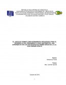 EL JUEGO DE DOMINÓ COMO HERRAMIENTA PEDAGÓGICA PARA EL DESARROLLO DEL PENSAMIENTO LÓGICO MATEMÁTICO: UNA EXPERIENCIA CON LOS ESTUDIANTES DE PRIMER GRADO DE LA U.E. JUAN GERMÁN ROSCIO