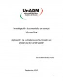 Aplicación de la Cadena de Suministro en Procesos de Construcción