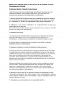 Rubrica de etiqueta para los tres Foros de la materia en línea Sociología de la Salud