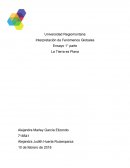 Interpretación de Fenómenos Globales Ensayo 1° parte La Tierra es Plana
