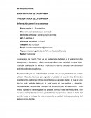 PRESENTACION DE LA EMPRESA La Fuente Viva