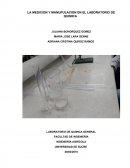 LA MEDICION Y MANUPULACION EN EL LABORATORIO DE QUIMICA