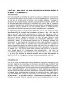 ¿Qué hay mas allá de una diferencia biologica entre el hombre y los animales?
