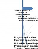 OPERACIONES DE TEORÍA DE CONJUNTOS CON SOCKETS