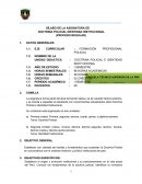 SÍLABO DE LA ASIGNATURA DE DOCTRINA POLICIAL IDENTIDAD INSTITUCIONAL