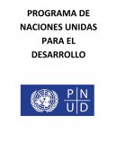 Programa de naciones unidas para el desarrollo