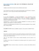 REACCIONES QUIMICAS DEL AGUA Y EL PETROLEO A TRAVES DE SOLUCIONES
