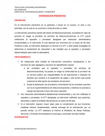 INTERVENCION PREVENTIVA. Página 1