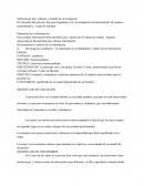 Selección de tipo, enfoque y método de investigación