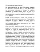 De donde surgen los sentimientos