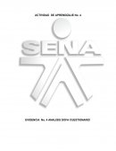 Actividad de aprendizaje No. 4 Cuestionario DOFA