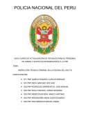 INSPECCIÓN TECNICA CRIMINAL EN LA ESCENA DEL DELITO