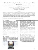 Determinacion de la estequiometria por análisis gravimetrico