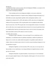Inteligencias Multiples. Lógico- Matemático. Página 1