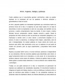 Amor, mujeres, trabajo y pobreza